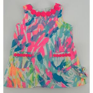 Lilly Pulitzer Baby Shift Dress No Bloomers 12-18 months Toddler Abstract